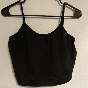 Black crop top